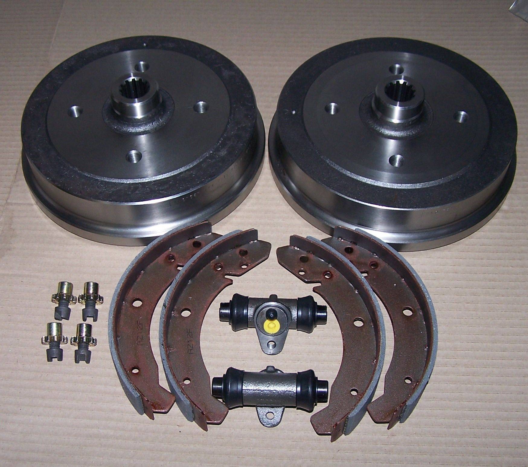 rearbrakedrumswheelcylindersbrakeadjustersbrakeshoesetvw